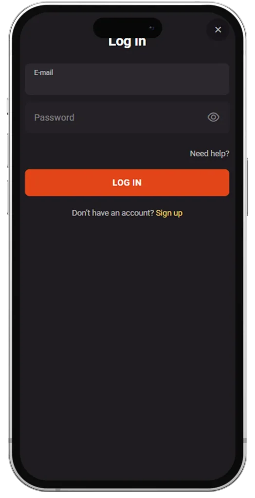 Sign In on Mobile