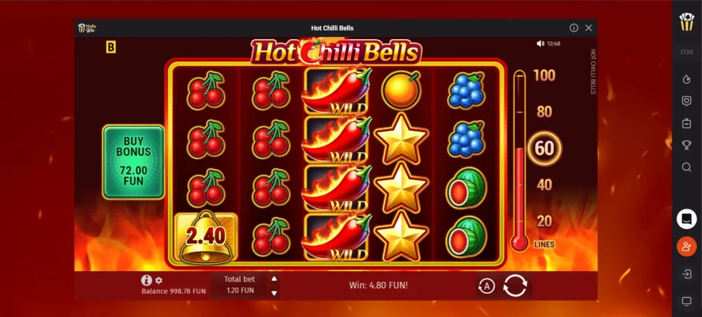 HollyWin Games Demo for Hot Chilli Bells